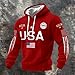 American 250Th Anniversary Shirt,Men's Usa Patriotic Hoodies Waffle Usa Flag American Sweatshirts 250Th Anniversary 1776-2026 Hoodie Pullover Shirts Casual Fashion Sports Muscle Sweatshirt Red