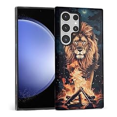 Lion Mane Ablaze Campfire Night-Glossy