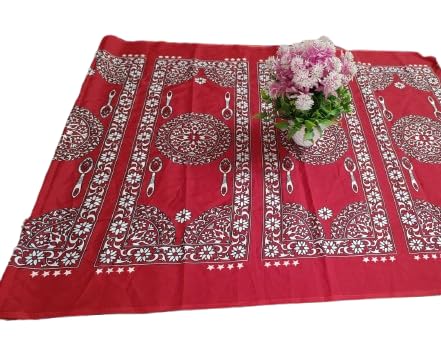 S Cart 4 Star Arabian Dastarkhan Cloth l Dastarkhan for Food Muslim l Dastarkhwan Red 10 Seater Pack of 1-image-31