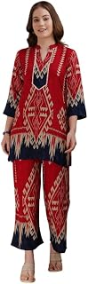 Berrylicious Stylish Womens Indie Printed Co ords | Lightweight & Breathable | Ethnic Traditional Outfit for Womens Price In India