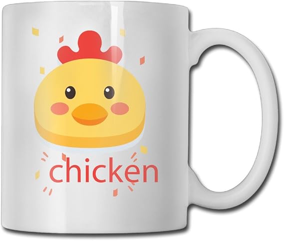 Amazon Co Jp 鶏の頭のかわいいペット おしゃれ マグカップ カップ コップ 耐熱 オリジナル イラスト オーブン磁器 お茶カップ ギフトアイテム 白い ファッション