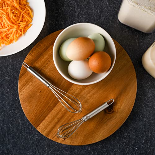 Babish 2-Piece Tiny Whisk Set – 5” & 7” Stainless Steel Mini Whisks for Mixing, Beating & Frothing – Durable Kitchen Utensils for Cooking & Baking - Thumbnail 3