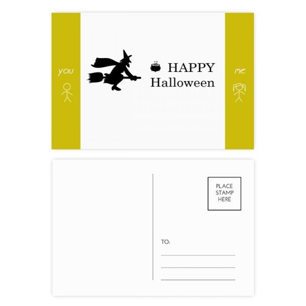 Carte postale Halloween Happy Ghost DIYthinker lot de 20 pièces - 4