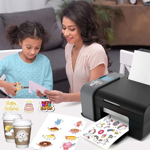 Image of 30 Full Sheets Sticker Paper for Laser & Ink Jet Printers, 8.5 inch x 11 inch Full Sheet Address Shipping Labels