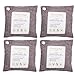 Deumidificatore Naturale Sacchetto Deodorante Naturale Sacchetto Carbone Attivo Bambù Carbone Attivo di Bambù per Auto, Bagno, Cucina, Ripostiglio, 4x200g