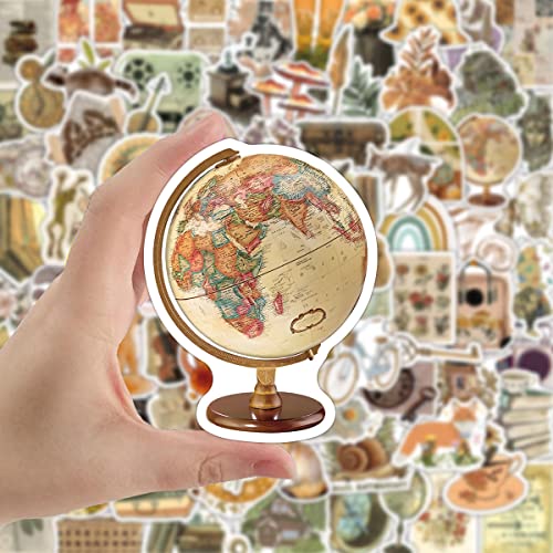 112Pcs Vintage Aesthetic Stickers, Cute Retro Journaling Scrapbooking Stickers Pack For Adult Women Teen Grils, Waterproof Vinyl Decals For Water Bottle Laptop Computer Phone Case Tumbler Cup Ipad #TOP2