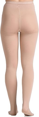 Miniatura 4 de Pantimedias opacas de compresión graduada para hombres y mujeres, cintura alta, 20-30 mmHg, ropa de compresión de presión firme