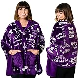 EzrAllora Premium Double Layer Poncho Blanket Gifts for Mom - Mothers Day Gifts - No Sleeves Shoulder Sherpa Blanket - Birthday Gifts from Daughter (Mom)