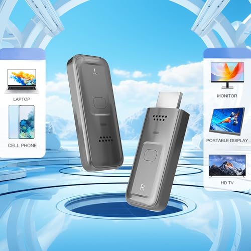 Annadue Draadloze HDMI-zender en -ontvanger 98,43FT/30M, 4K-decodering 1080P 60Hz Ultra HD-Video-uitgang, Plug&Play 5G voor Video en Audio Naar Monitor Vanaf Pc/projector/tv-box - Afbeelding 4