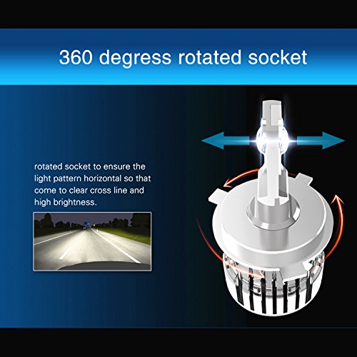 Alla Lighting D-Cr Newest Version 9000 Lumens Extremely Super Bright Cool White High Power Super Mini H7 H7Ll Led Bulb All-In-One Bulbs Lamps #TOP5