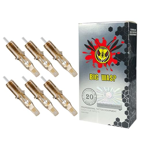 BIGWASP #12 15RM Tattoo Needle Cartridges 15 Curved Magnum 20Pcs 3rd Gen