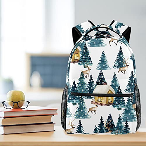 Sac à dos de Noël imprimé vert, l'idée cadeau multicolore idéale pour elle et lui