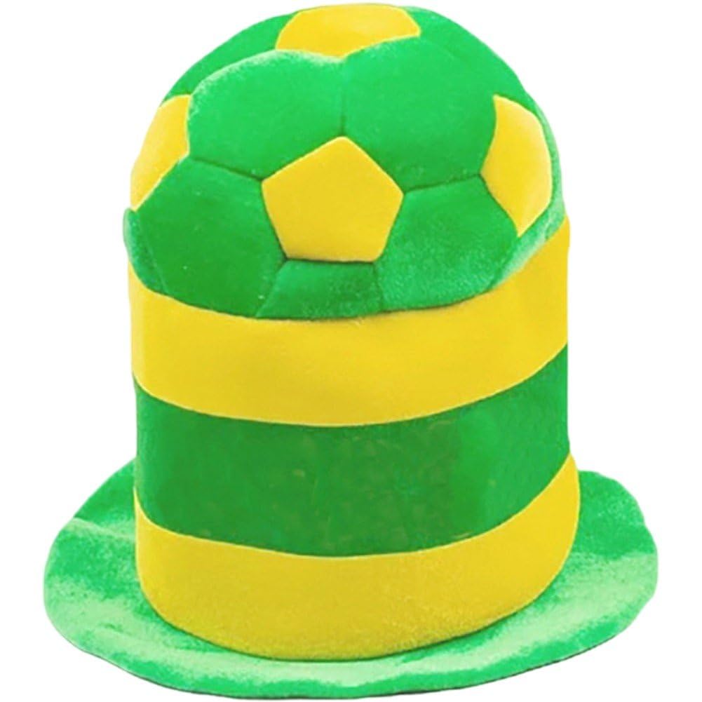 Gorra de fútbol para aficionados, sombrero de copa llamativo para fotos de cumpleaños