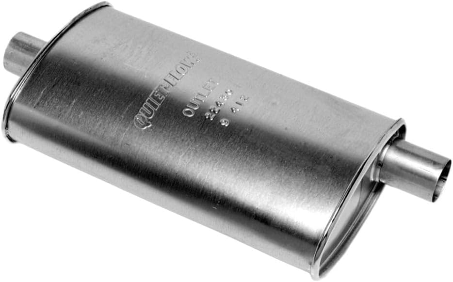 Walker Quiet-Flow SS 22430 Direct Fit Exhaust Muffler 2" Inlet (ID) 2" Outlet (OD) for Volvo 940