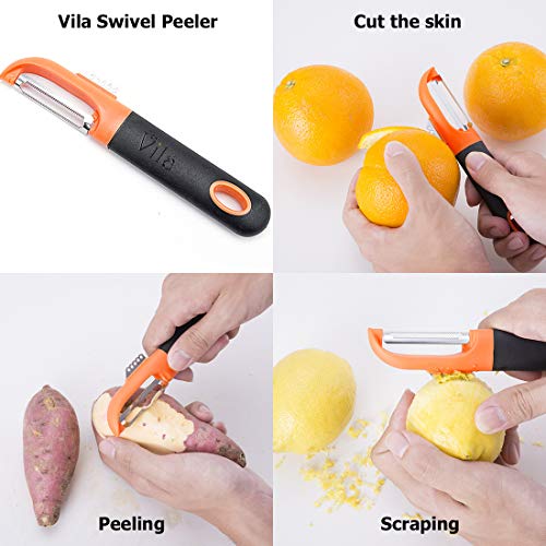 Vila Homemade Dog Food Peeler, For Peeling Carrot, Yam, Cucumber For Dog & Cat, Multifunctional Single Tool, Efficiently Peels And Skins Vegetables And Fruits #TOP3