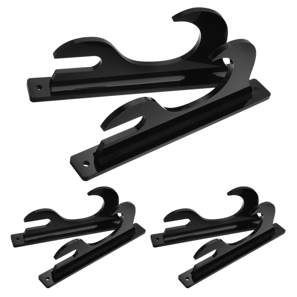 LIOOBO 3 Sword Rack Acrylic Sword Stand Holder Easy Install Display Bracket for Home or
