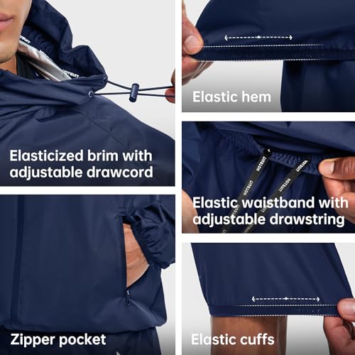 Image of HOTSUIT Sauna Suit for Men Weight Loss Sweat Suit Boxing Exercise Sweat Sauna Jacket Pants