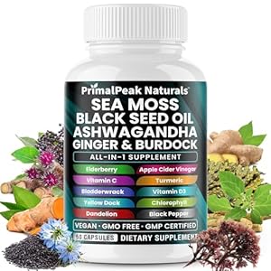 Sea Moss Black Seed Oil Ashwagandha...