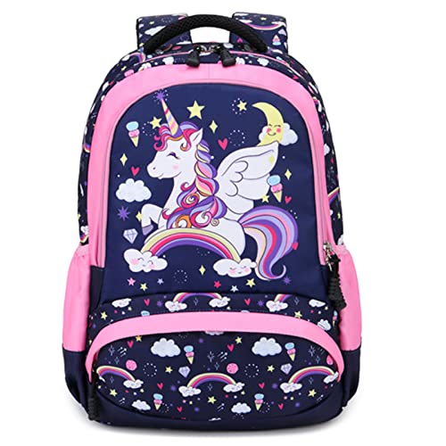 Unicorn Backpack Girls Preschool Kindergarten Elementary School Bookbag for Kids Lightweight Water Resistant