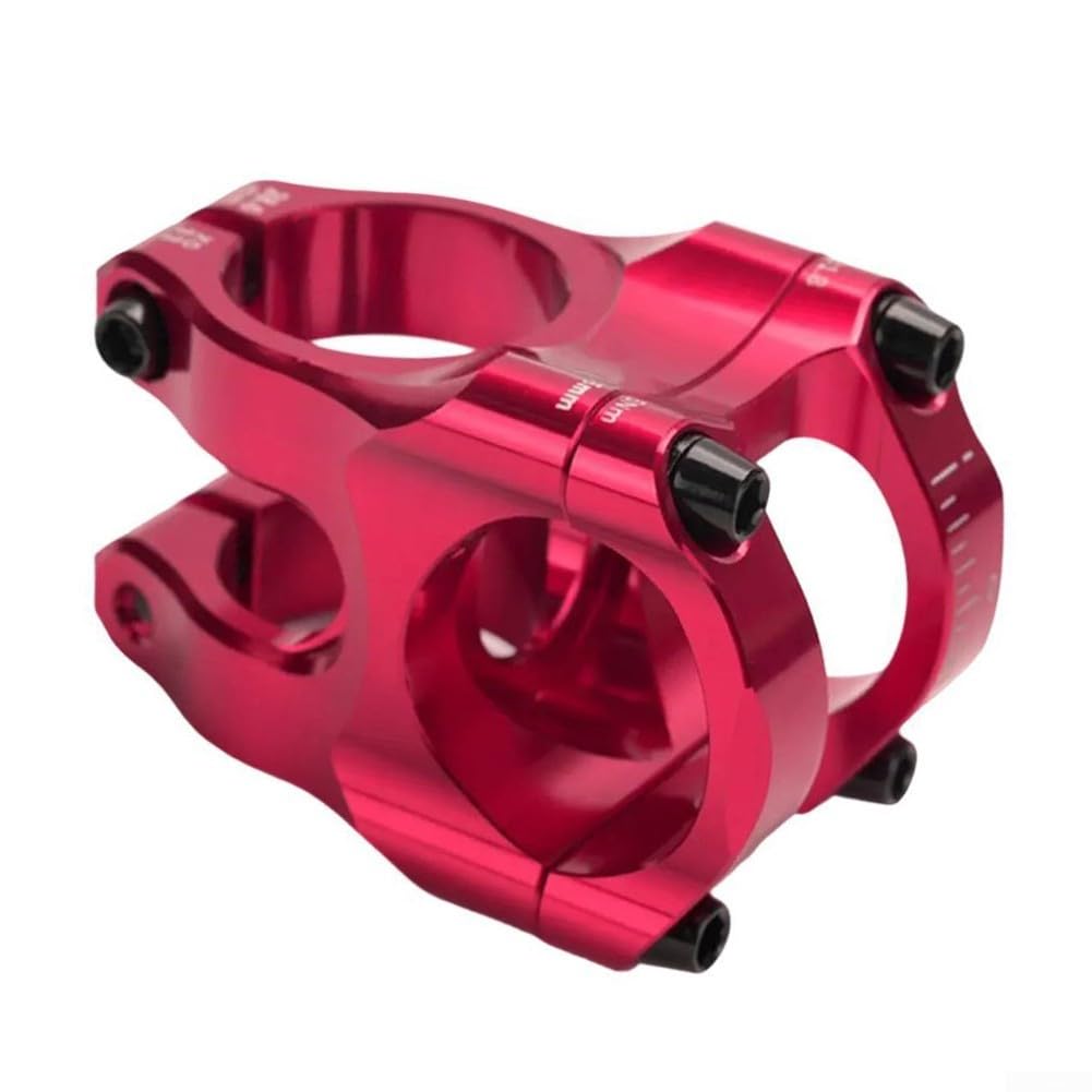 Attacco manubrio per mountain bike CNC da 31,8 mm, design ultra leggero in lega di alluminio, stelo cavo in lega di alluminio ad alta resistenza per MTB/strada/ciclismo in discesa (nero)