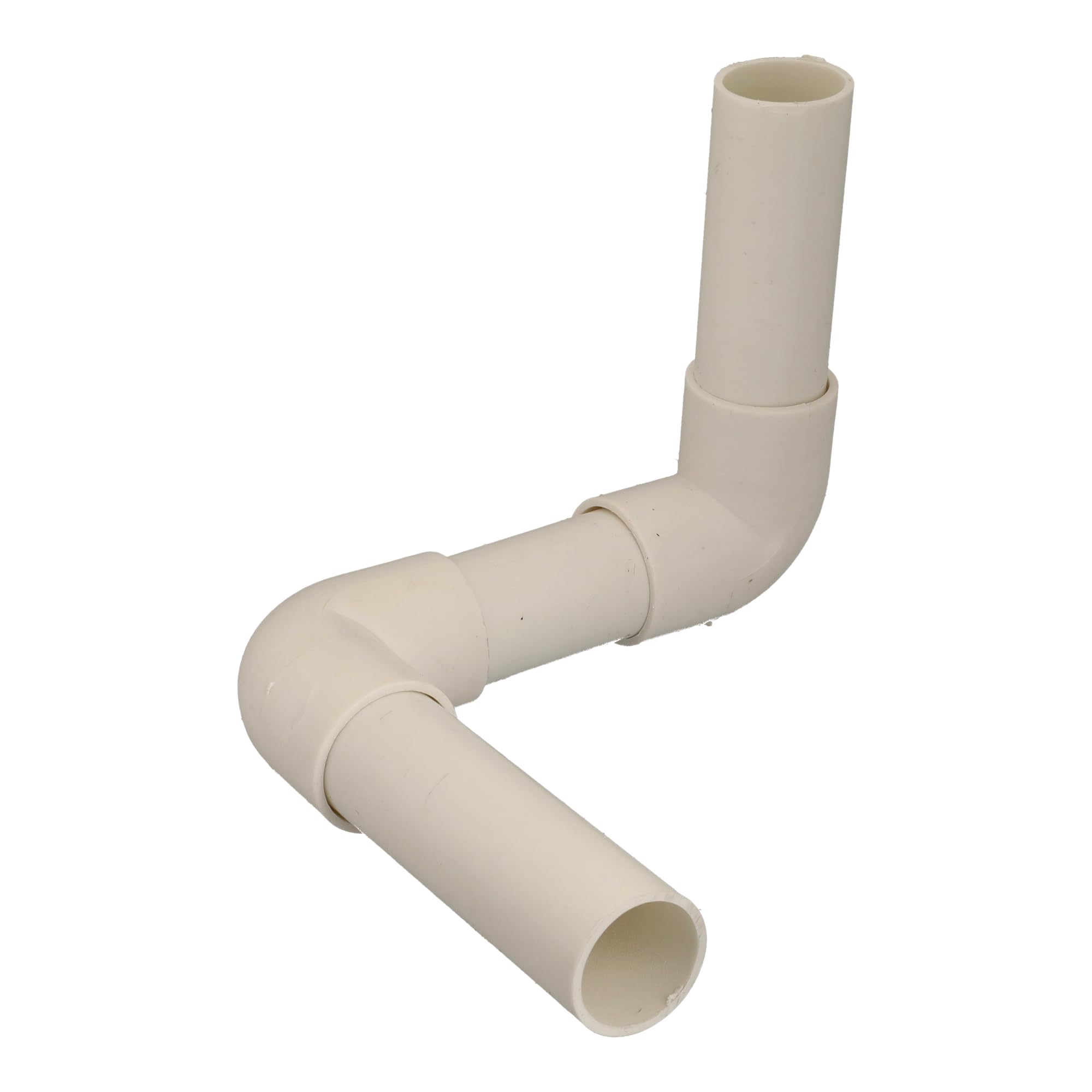 Jandei - Pack 10 uds. Tubo para Cables PVC Rígido Blanco Longitud 1 Metro. Diámetro 20 mm. Funda de Cable con Grapas de Sujección, Codo 90 Grados,Manguitos y Curvas de Empalme.