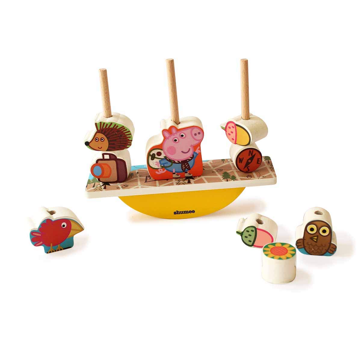 Shumee Peppa Pig Wooden Balancing Game (3-5 Years) | Develop Problem Solving & Curiosity, Pretend Play Toy for Toddlers (B08JW5N1YW) Amazon Price History, Amazon Price Tracker