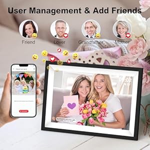 Digital picture frame wifi 101 inch wifi digital picture frame with 1280×800 ips hd touch screen smart digital photo frame with 32gb storage wall mountable auto rotate warmest gifts for mom  urban country home decor