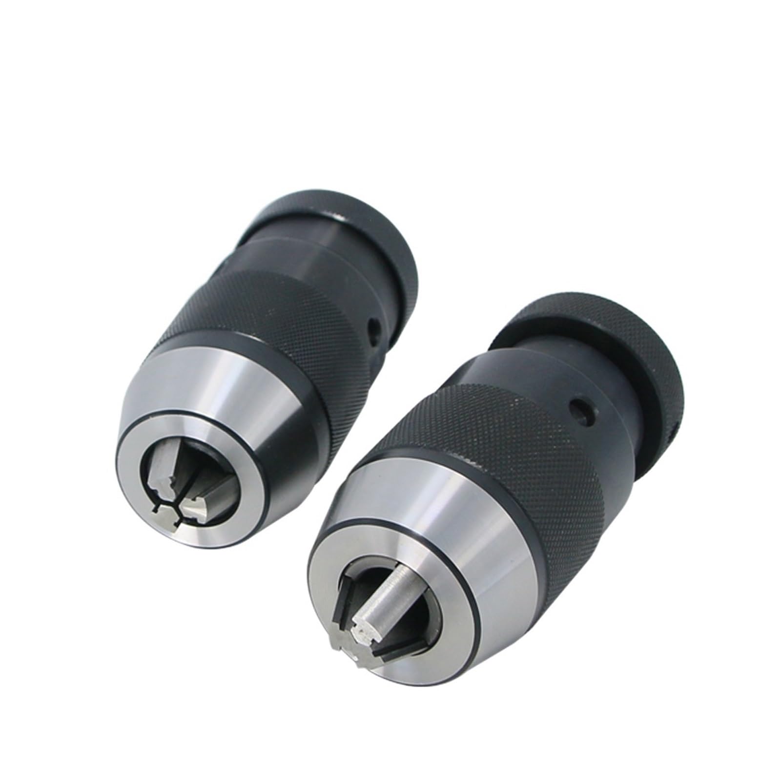 Mandrino autoserrante Automatico B10 B12 B16 B18 B22 MT1/2/3/4 Biella con Codolo Conico Universale (Color : Black, Size : B12 1-10mm)