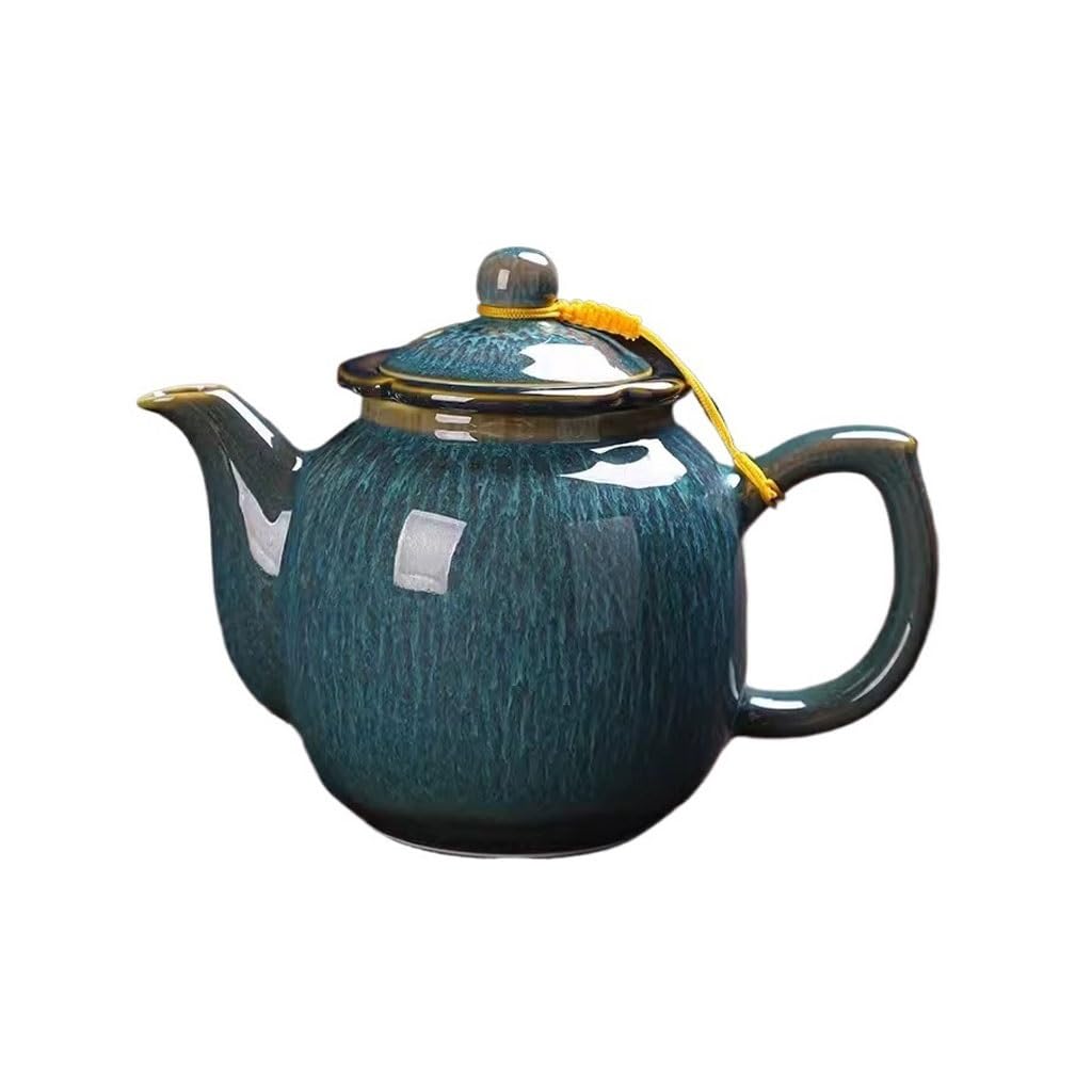 BTYQKZVPM Japanese ceramic tea pot, Ceramic Teapot Retro Filter Single Pot Household Kung Fu Tea Set(A)