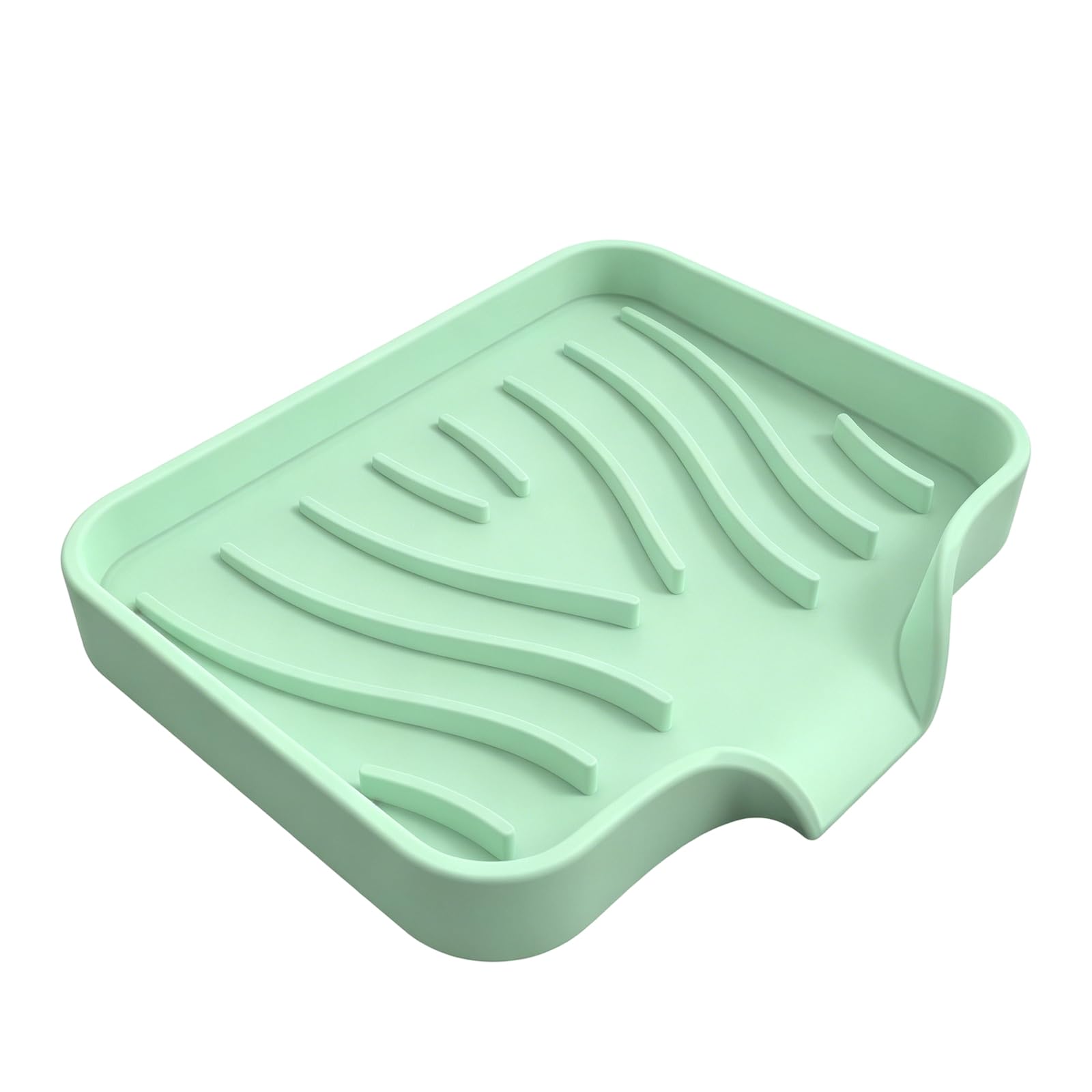 Silicone Soap with Fast Drain Feature Prevents Soaps From Melting in Wet Areas for House Space Saving Owner