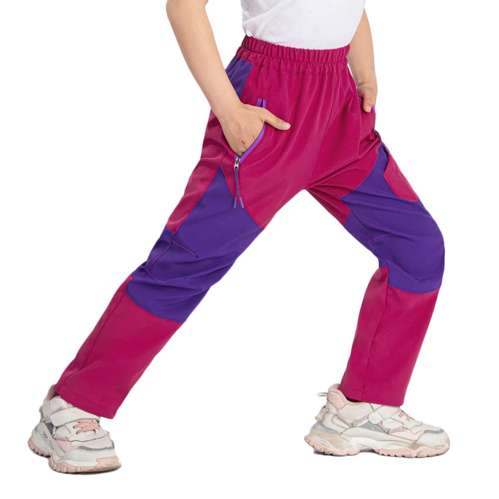 Pantaloni Outdoor per Bambini, Pantaloni da Trekking, Idrorepellenti, Antivento, Traspiranti, Pantaloni da Trekking, Unisex Estivi, Traspiranti Ad Asciugatura Rapida, Pantaloni Sportivi