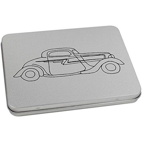 Azeeda 170mm 'Classic Car' Metal Hinged Tin/Storage Box (TT00074383)