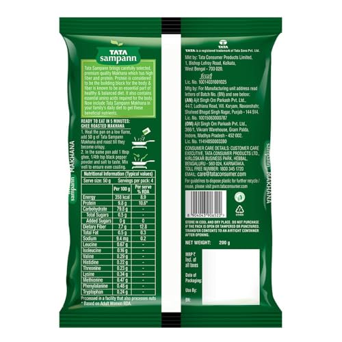Image of Tata Sampann, Natural High Protein Makhana, 200g