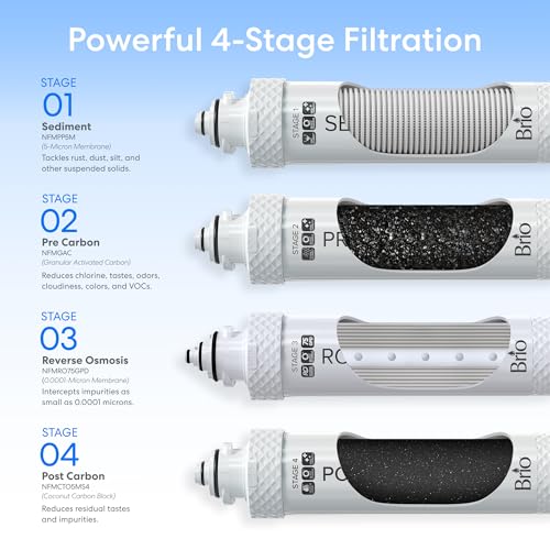 Image of Brio Moderna Reverse Osmosis Bottleless Water Cooler Dispenser - Self-Cleaning, Dispenses Hot and Cold Water, TDS Meter, Child Safety Lock, Digital Display and LED Light
