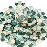 Alecono 𝟰𝟬𝟬𝙋𝙘𝙨 Silk Rose Petals, Green Fake Rose Petals for Wedding Decor, Flower Petals Decrations for Flower Girl Basket Birthday Party Decor