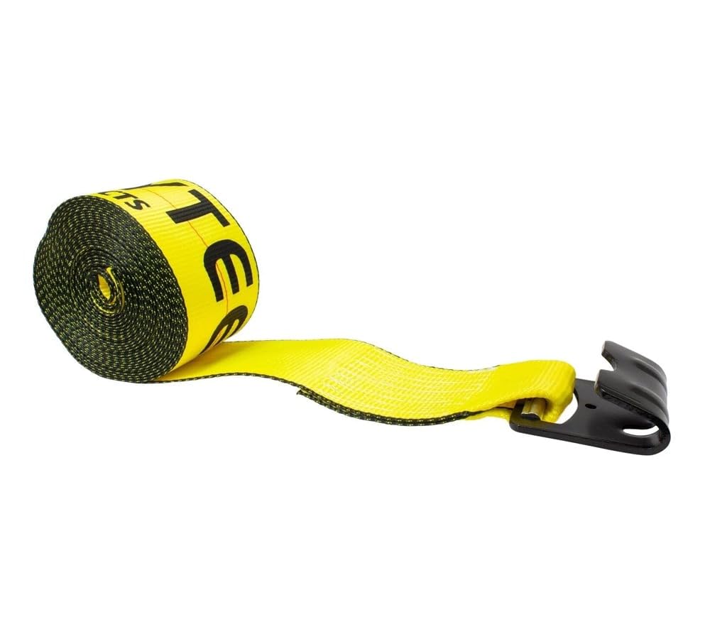 Mytee Products 4 in. x 50 ft. Winch Strap with Flat Hook