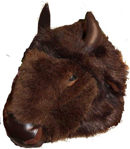 Buffalo Furry Plush Animal Hat - One Size Fits All, Unisex