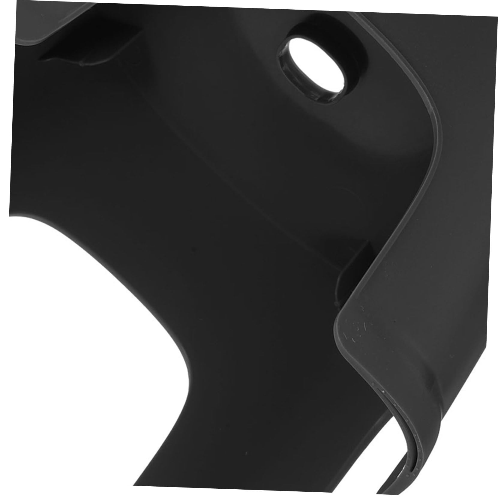 PRETYZOOM Sgabello Scalino per Wc Bagno Stabile e Robusto Antiscivolo Nero in Pvc per Favorire la Posizione Naturale Accovacciata, per Uso Quotidiano in Bagno e Camera