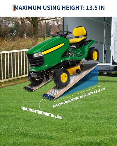 Rampas de aluminio 5 ft, 2 piezas, 800 lb capacidad miniatura 4