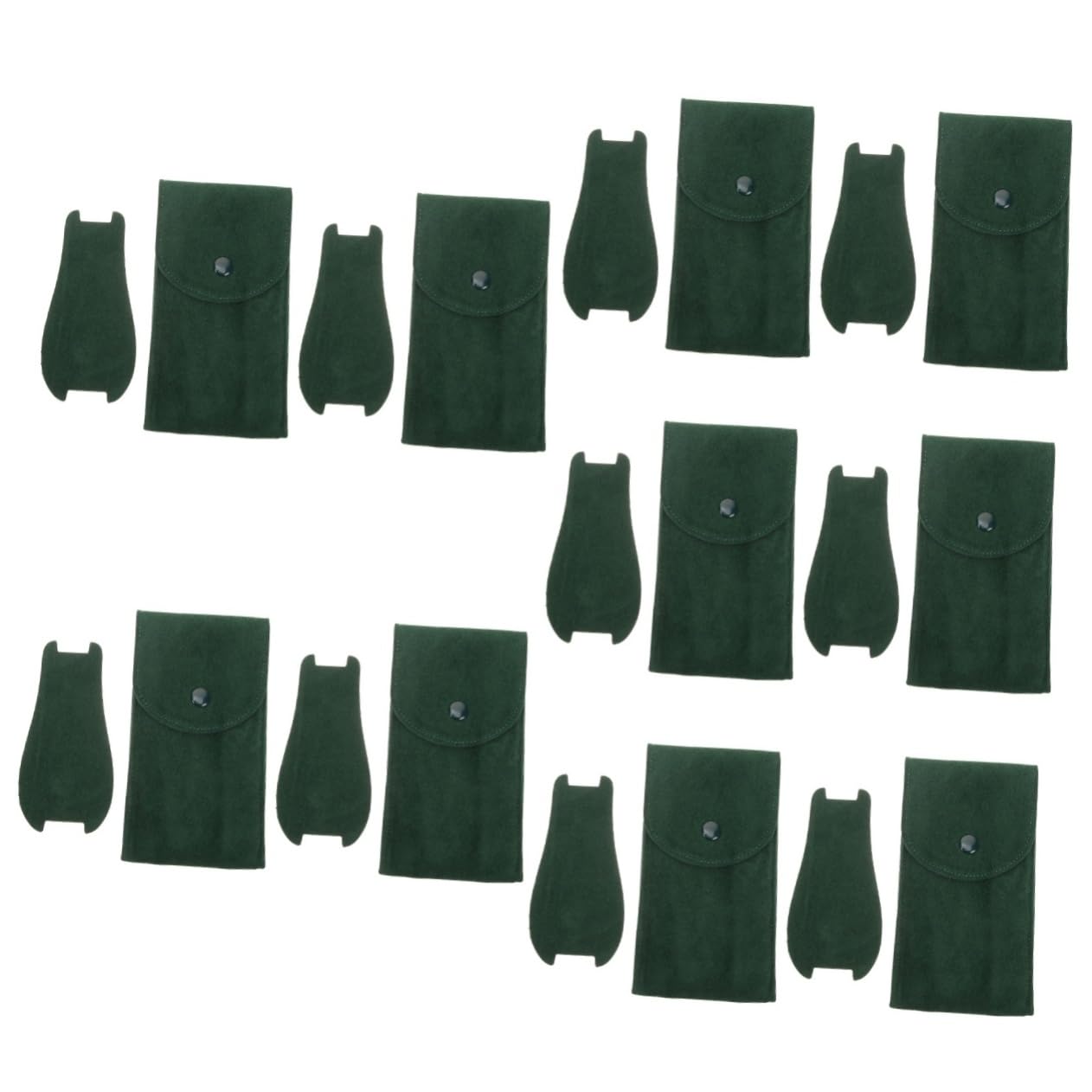 UKCOCO 5 Sätze Aufbewahrungstasche Ansehen Für Tragen Wasserdicht Sprechen Beutel Reise-uhrentasche Ausstellungstasche Ansehen Flusenuhrentasche Flanell Green 2 Stück * 5