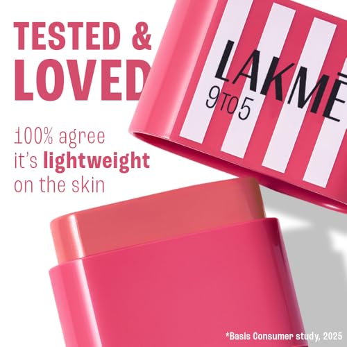 Image of Lakme 9to5 Hya Beach Edit SPF Blush Sunset Rose, Creamy Texture, Travel-friendly, 8.6g