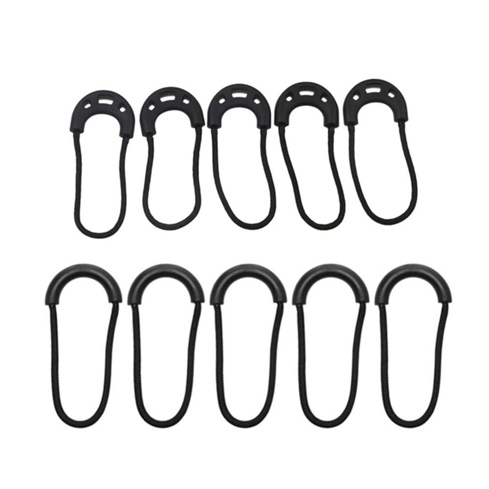 20Pcs Heavy Duty U Shape Nylon Zipper Pulls Zipper Tags Zipper Extension Replacement for Backpacks, Jackets, Traveling Case, Luggage, Purses, Handbags