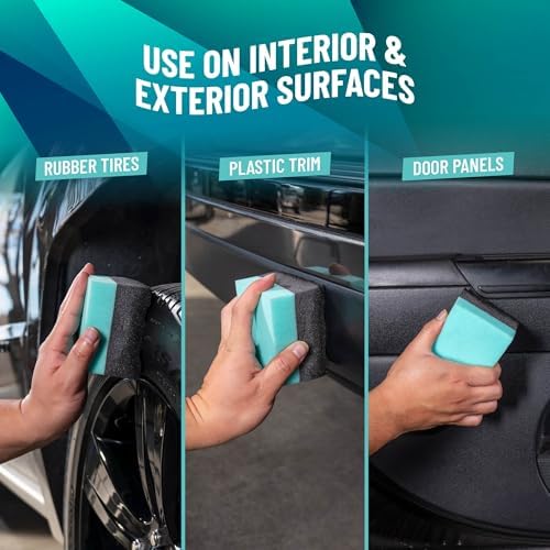 Chemical Guys Wonder Wave Durafoam Contoured Large Tire Shine & Dressing Applicator Pad, Pack of 2 — view 4