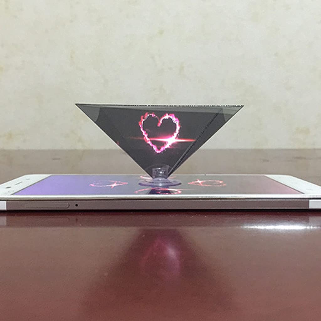 Proiezione 3D Proiettore Ologramma 3D Piramide Mobile Smartphone Ologramma Display olografico 3D Supporti Proiettore Universale