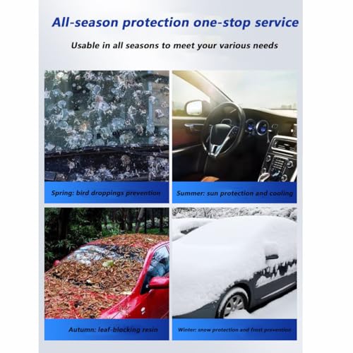 Protection pare-brise hiver anti-givre pour Hyundai Kona EV 2024 bâche voiture - 7