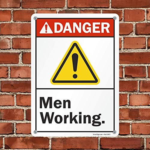 Panneau de signalisation Danger Men Working aluminium résistant - 2