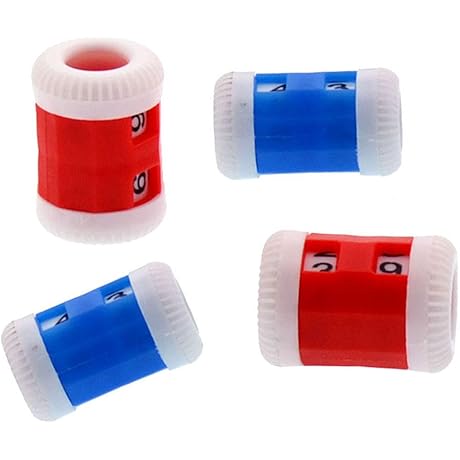 5 Large and 5 Small Plastic Knit Counter Crochet Row Counter