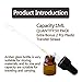 Easeen Sample Dropper Bottles, Mini Dropper Bottles with 2 Pcs Plastic Droppers for Traveling Essential Oils DIY Cosmetic Liquid Sample Perfume (Amber, 1ML)