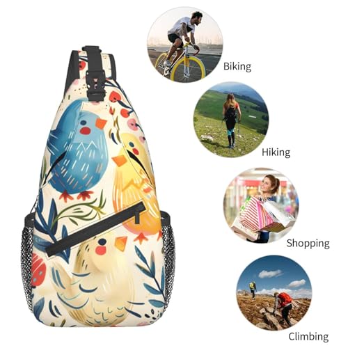 Bolso bandolera con diseño de gallo para mujer y hombre miniatura 6