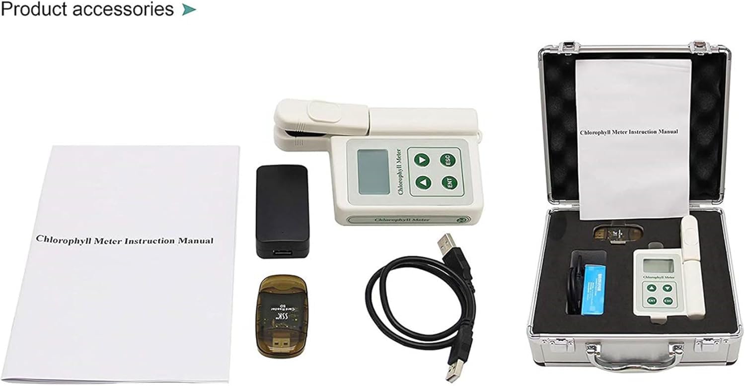 Compteur De Chlorophylle Portable Chlorophylle 0.0-99.9 Spad Compteur De Chlorophylle pour L’essai De La Chlorophylle De L’Usine Détecteur De Chlorophylle Portable pour L’Analyse De La Chlo